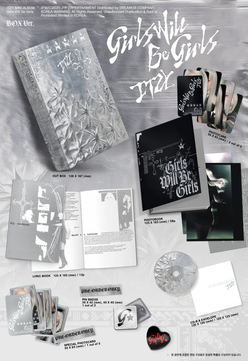 ITZY 'GIRLS WILL BE GIRLS' 10TH MINI ALBUM BOX VER.