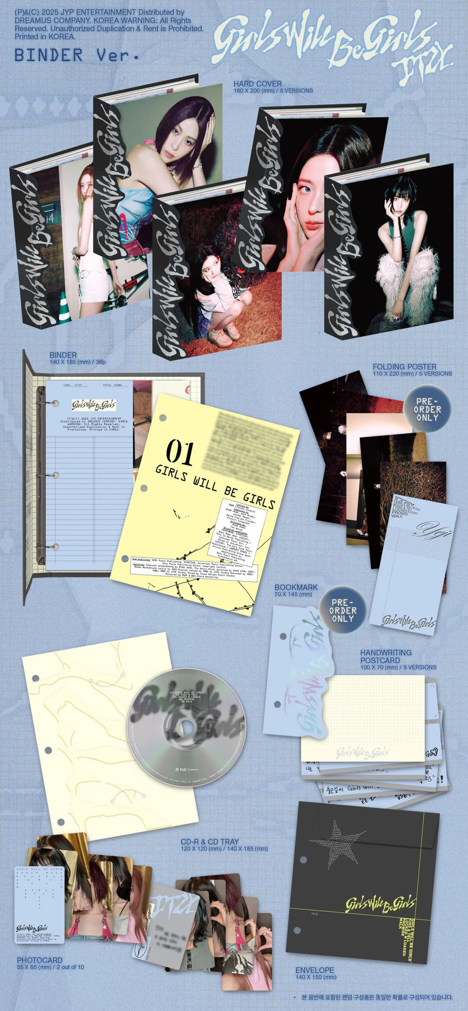 ITZY 'GIRLS WILL BE GIRLS' 10TH MINI ALBUM BINDER VER.