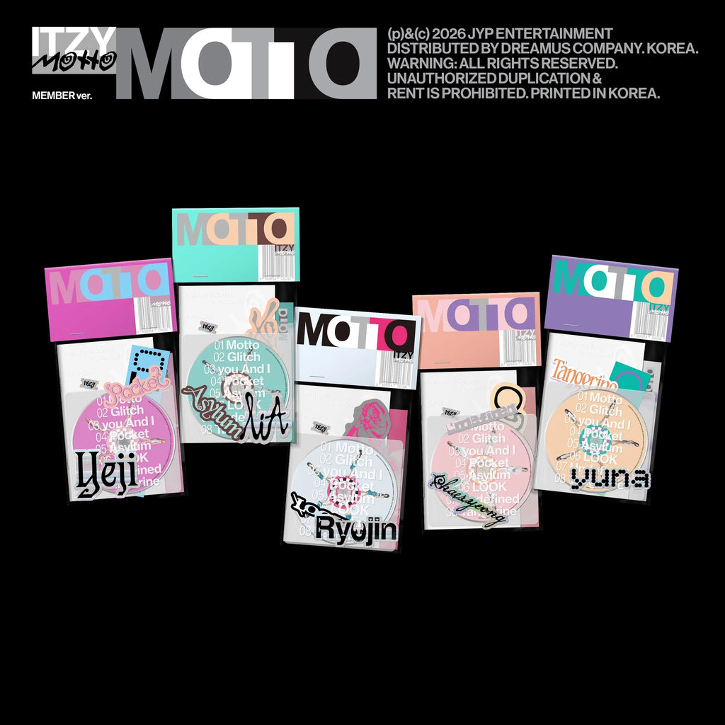 ITZY 'MOTTO' 12TH MINI ALBUM MEMBER VER.