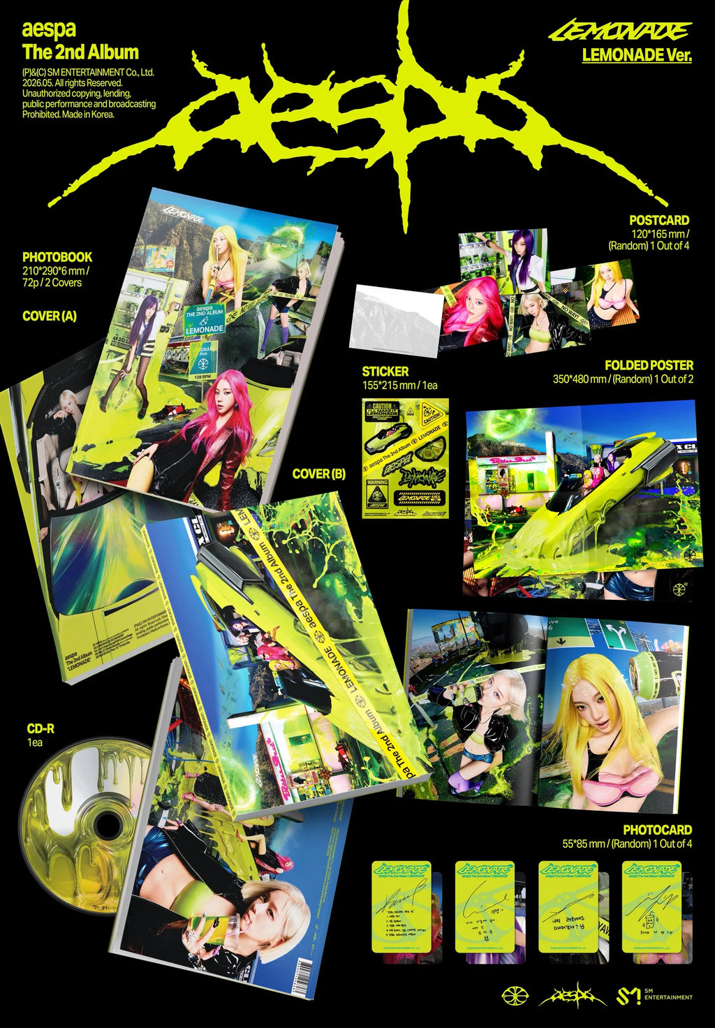 AESPA 'LEMONADE' 2ND FULL ALBUM LEMONADE VER.