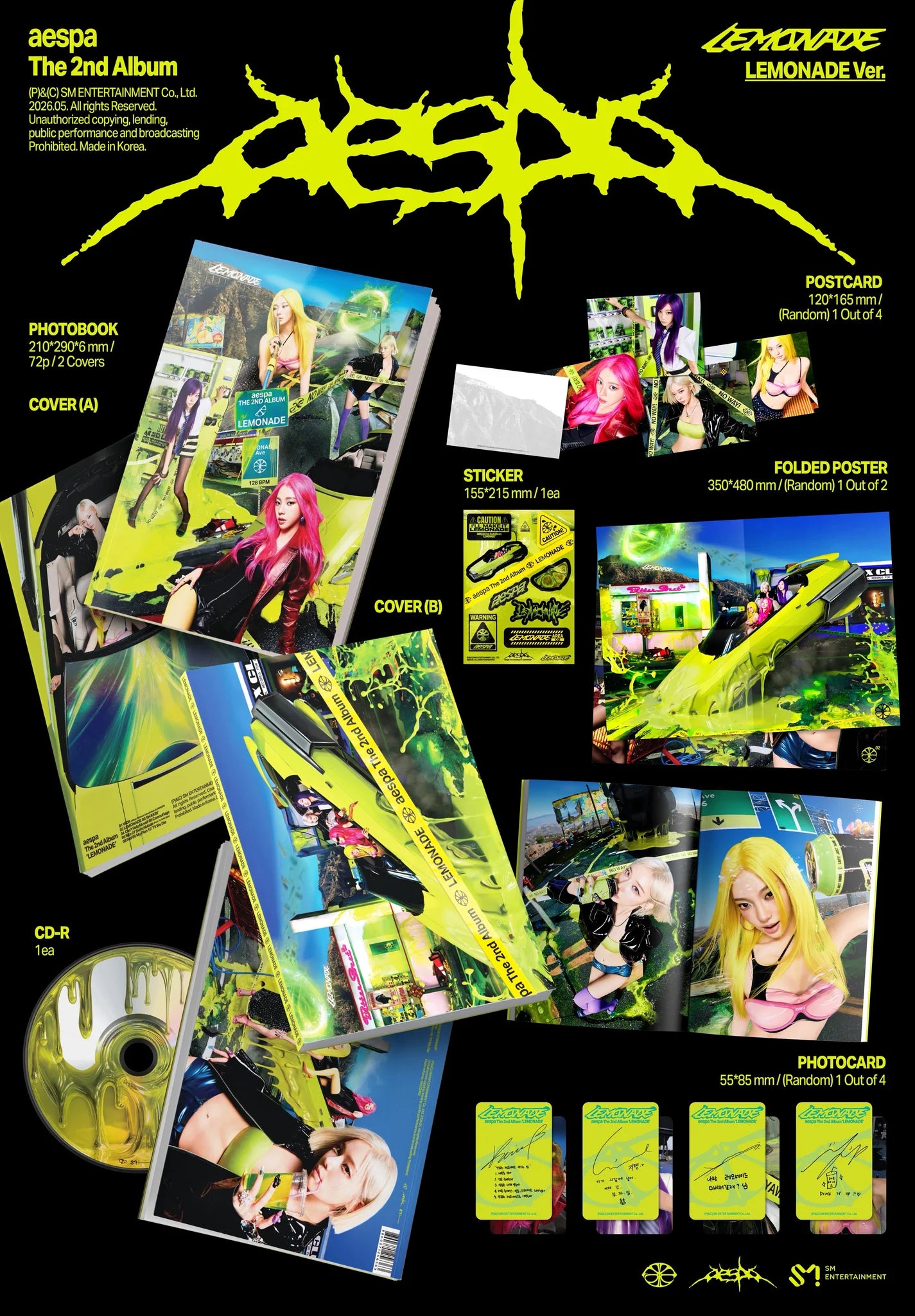 AESPA 'LEMONADE' 2ND FULL ALBUM LEMONADE VER.