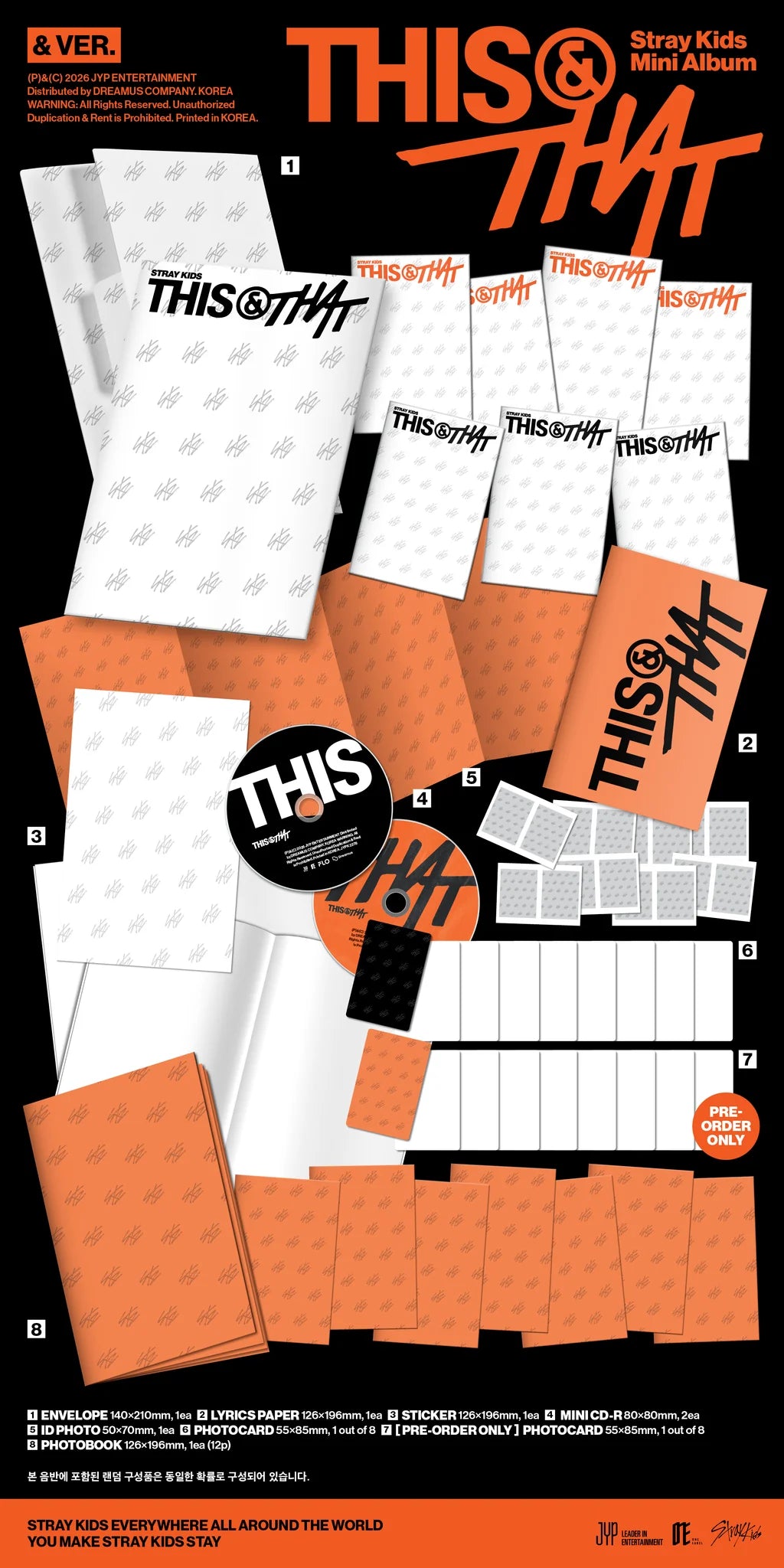 <b>[PRE-ORDER]</b> STRAY KIDS 'THIS & THAT' MINI ALBUM & VER.