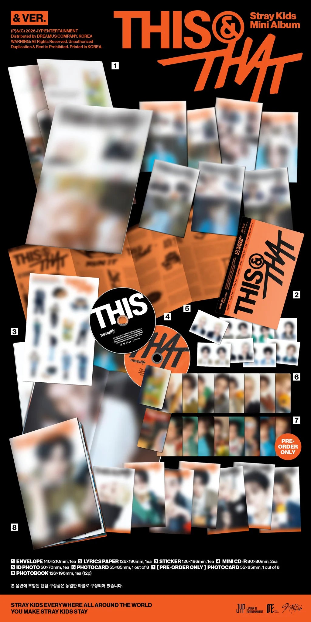 STRAY KIDS 'THIS & THAT' MINI ALBUM & VER.