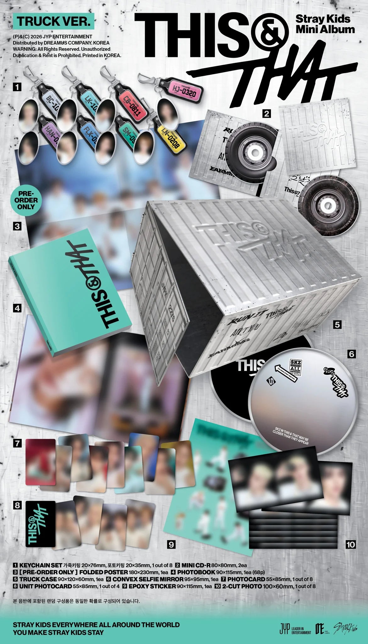 STRAY KIDS 'THIS & THAT' MINI ALBUM TRUCK VER.