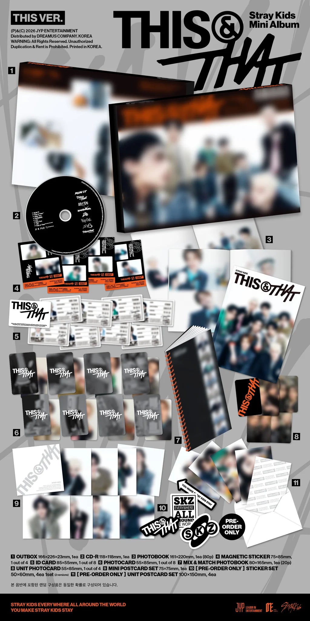 STRAY KIDS 'THIS & THAT' MINI ALBUM