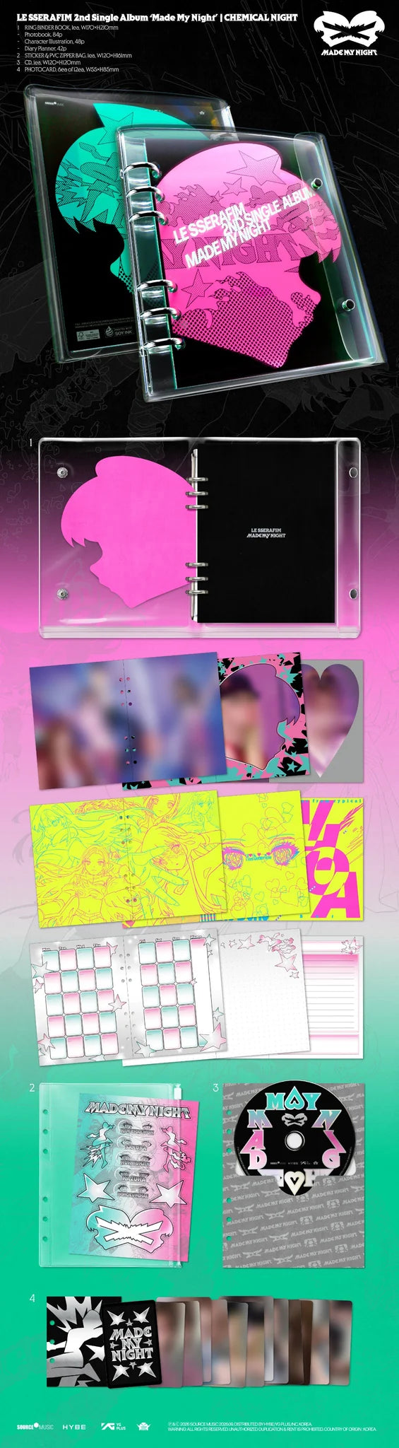 <b>[PRE-ORDER]</b> LE SSERAFIM 'MADE MY NIGHT' 2ND SINGLE ALBUM