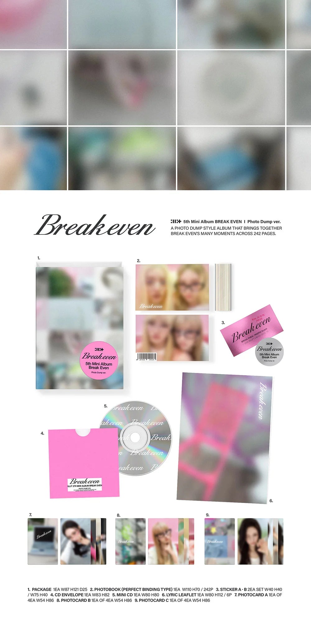 <b>[PRE-ORDER]</b> ILLIT 'BREAK EVEN' 5TH MINI ALBUM PHOTO DUMP VER.