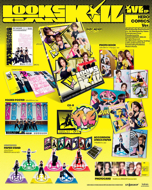 <b>[PRE-ORDER]</b> IVE 'LOOKS CAN KILL' 5TH MINI ALBUM HERO COMICS VER.