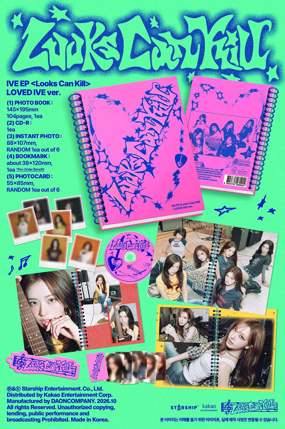 <b>[PRE-ORDER]</b> IVE 'LOOKS CAN KILL' 5TH MINI ALBUM LOVED IVE VER.