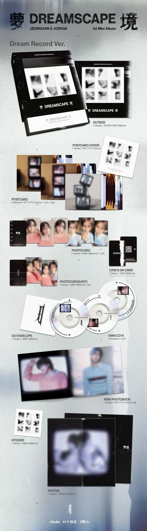 <b>[PRE-ORDER]</b> JEONGHAN X JOSHUA 'DREAMSCAPE' 1ST MINI ALBUM DREAM RECORD VER.