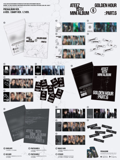 <b>[PRE-ORDER]</b> ATEEZ 'GOLDEN HOUR: PART.6' 15TH MINI ALBUM (POCAALBUM VER.)