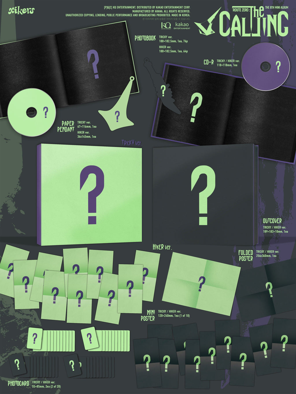 <b>[PRE-ORDER]</b> XIKERS 'ROUTE ZERO : THE CALLING' 8TH MINI ALBUM