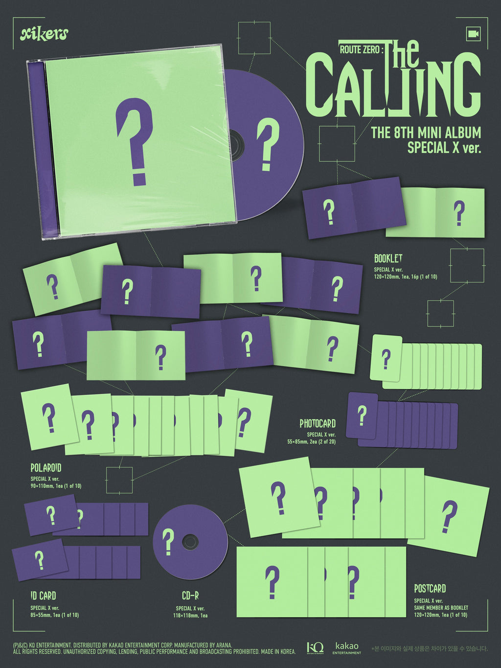 <b>[PRE-ORDER]</b> XIKERS 'ROUTE ZERO : THE CALLING' 8TH MINI ALBUM SPECIAL X VER.