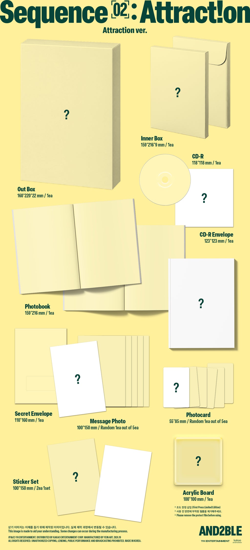 <b>[PRE-ORDER]</b> AND2BLE 'SEQUENCE 02: ATTRACTION' 2ND MINI ALBUM