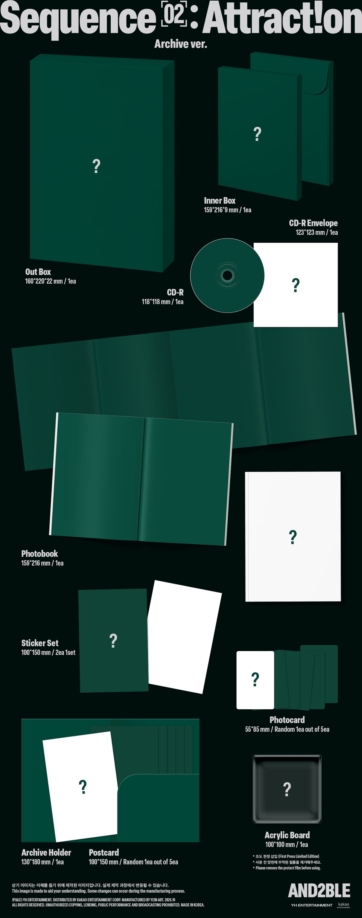 <b>[PRE-ORDER]</b> AND2BLE 'SEQUENCE 02: ATTRACTION' 2ND MINI ALBUM