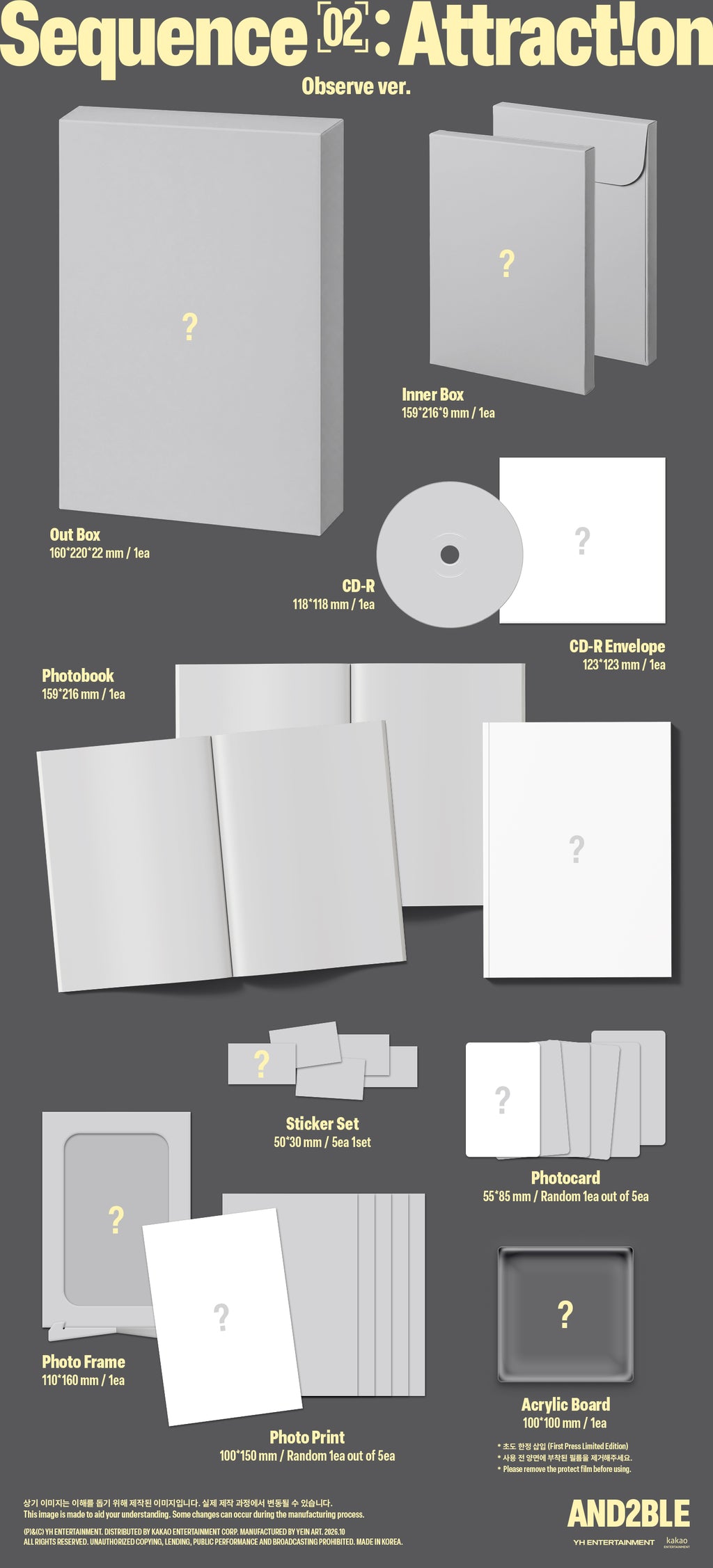 <b>[PRE-ORDER]</b> AND2BLE 'SEQUENCE 02: ATTRACTION' 2ND MINI ALBUM