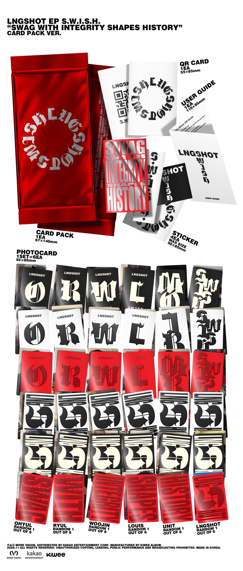 <b>[PRE-ORDER]</b> LNGSHOT ‘S.W.I.S.H.’ 2ND MINI ALBUM (CARD PACK VER.)