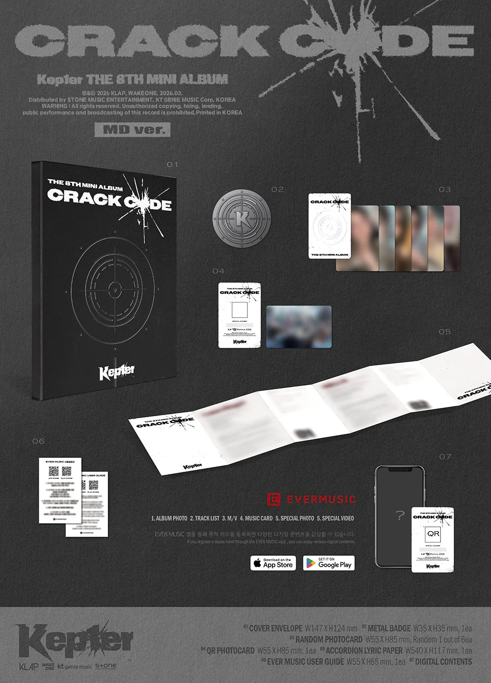 KEP1ER 'CRACK CODE' 8TH MINI ALBUM MD VER.