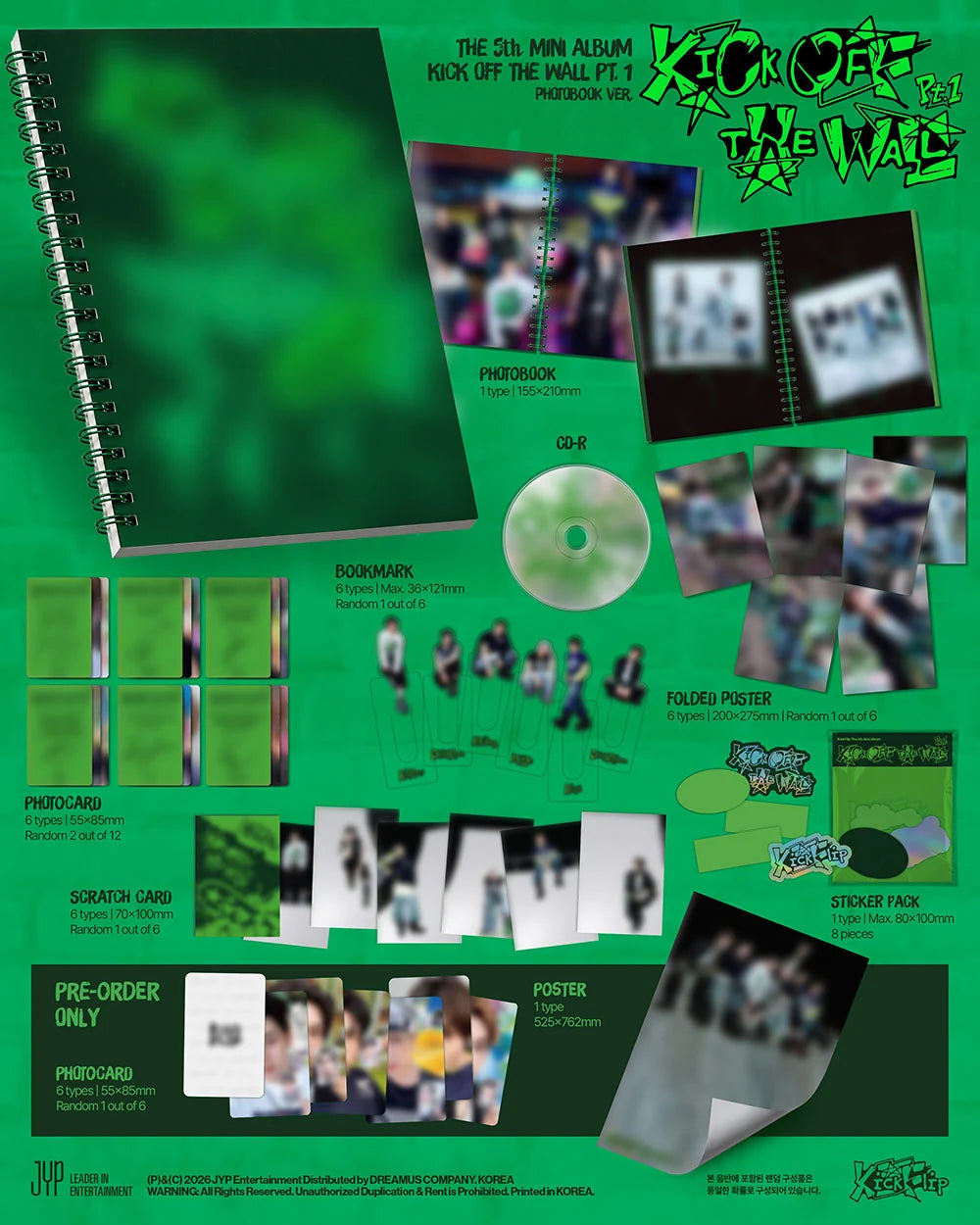 <b>[PRE-ORDER]</b> KICKFLIP 'KICK OFF THE WALL PT.1' 5TH MINI ALBUM PHOTOBOOK VER.