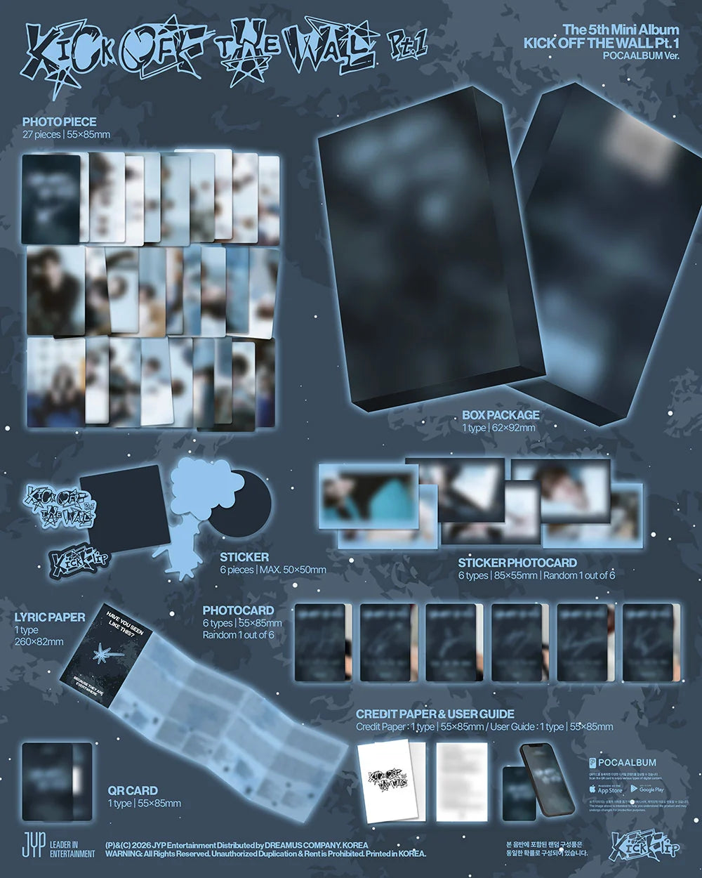 <b>[PRE-ORDER]</b> KICKFLIP 'KICK OFF THE WALL PT.1' 5TH MINI ALBUM POCAALBUM VER.