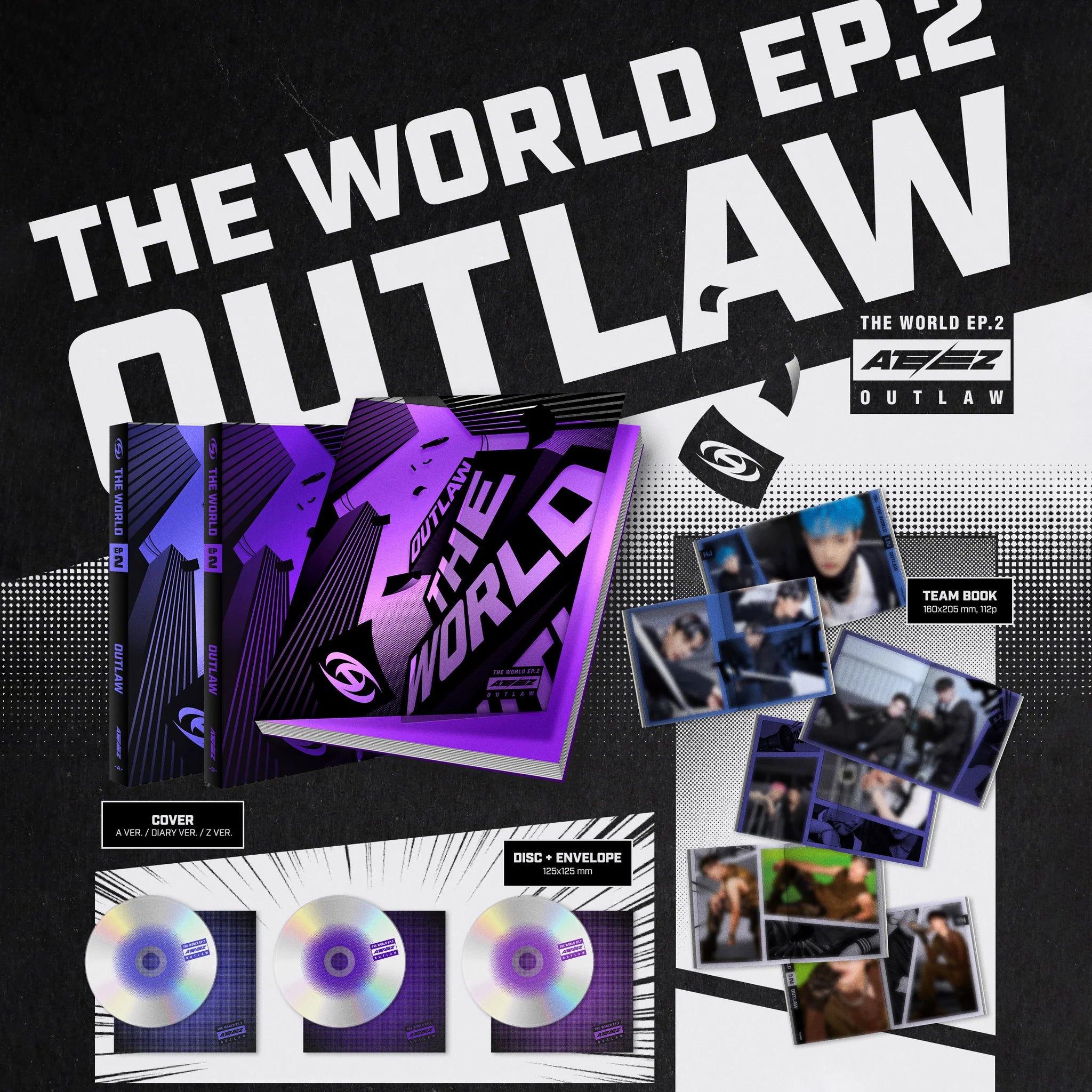 ATEEZ 'THE WORLD EP.2: OUTLAW' 9TH MINI ALBUM