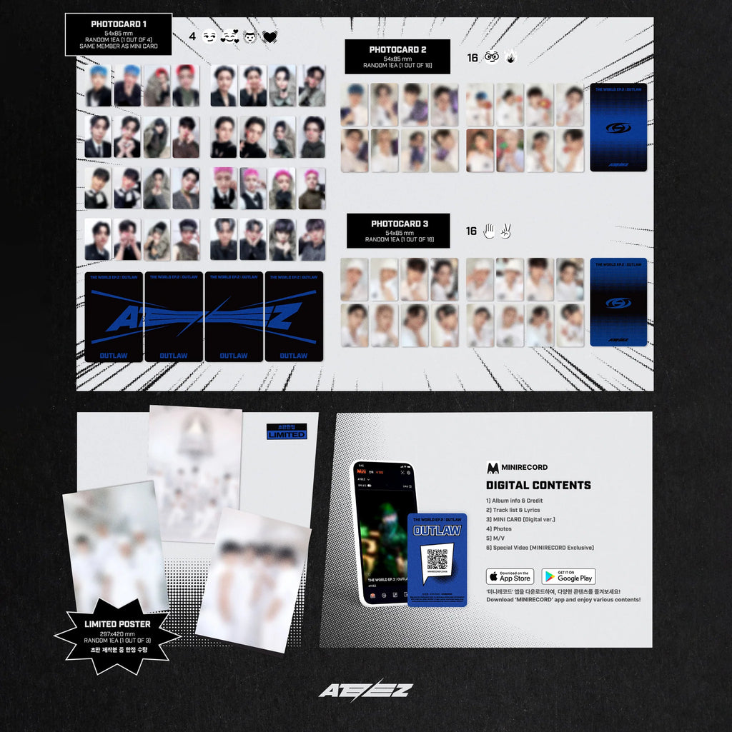 ATEEZ 'THE WORLD EP.2: OUTLAW' 9TH MINI ALBUM PLATFORM VER.