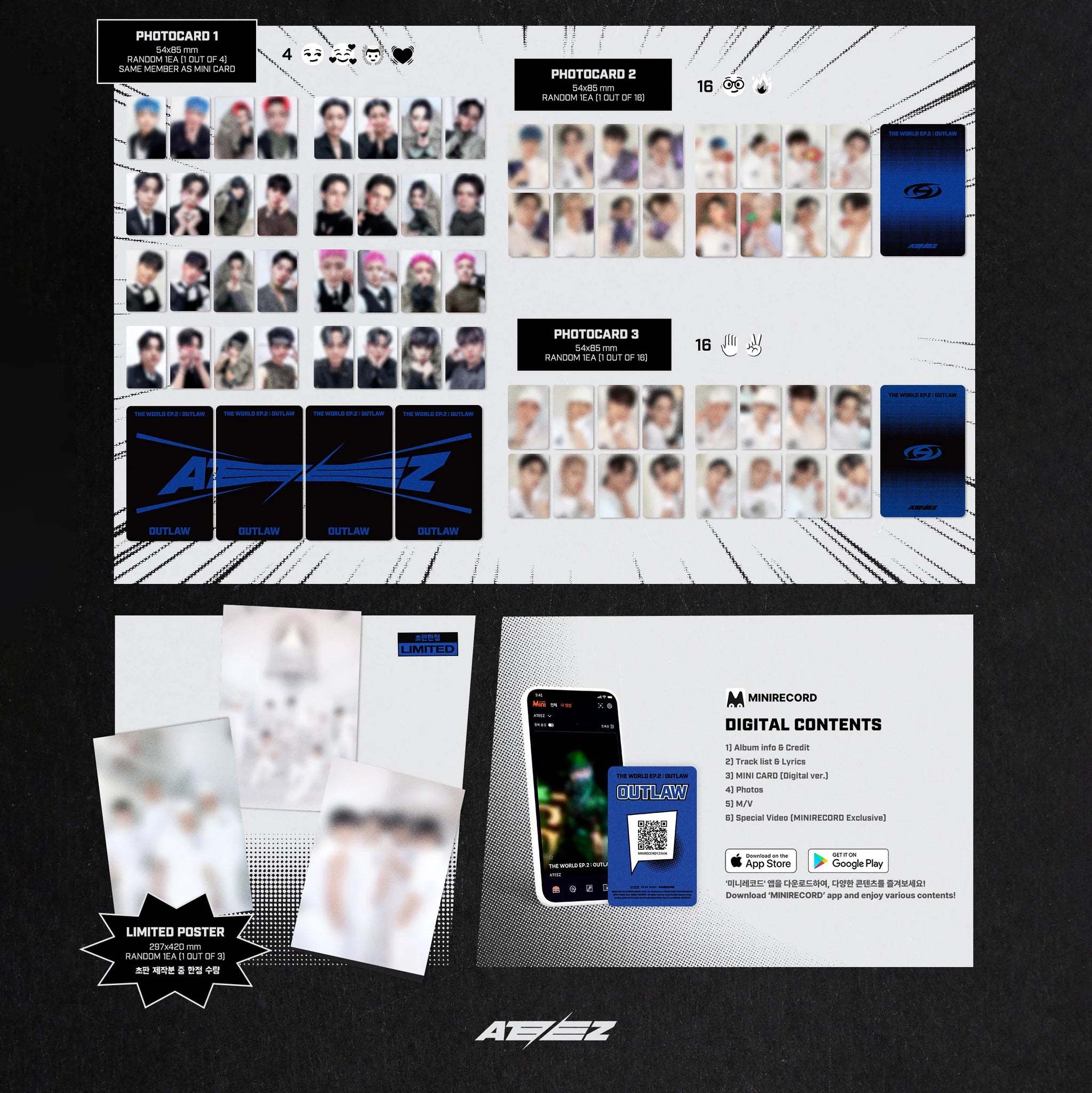 ATEEZ 'THE WORLD EP.2: OUTLAW' 9TH MINI ALBUM PLATFORM VER.