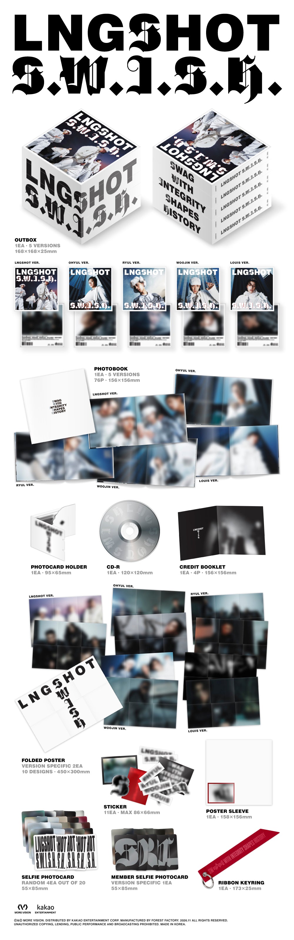<b>[PRE-ORDER]</b> LNGSHOT ‘S.W.I.S.H.’ 2ND MINI ALBUM (STANDARD VER.)