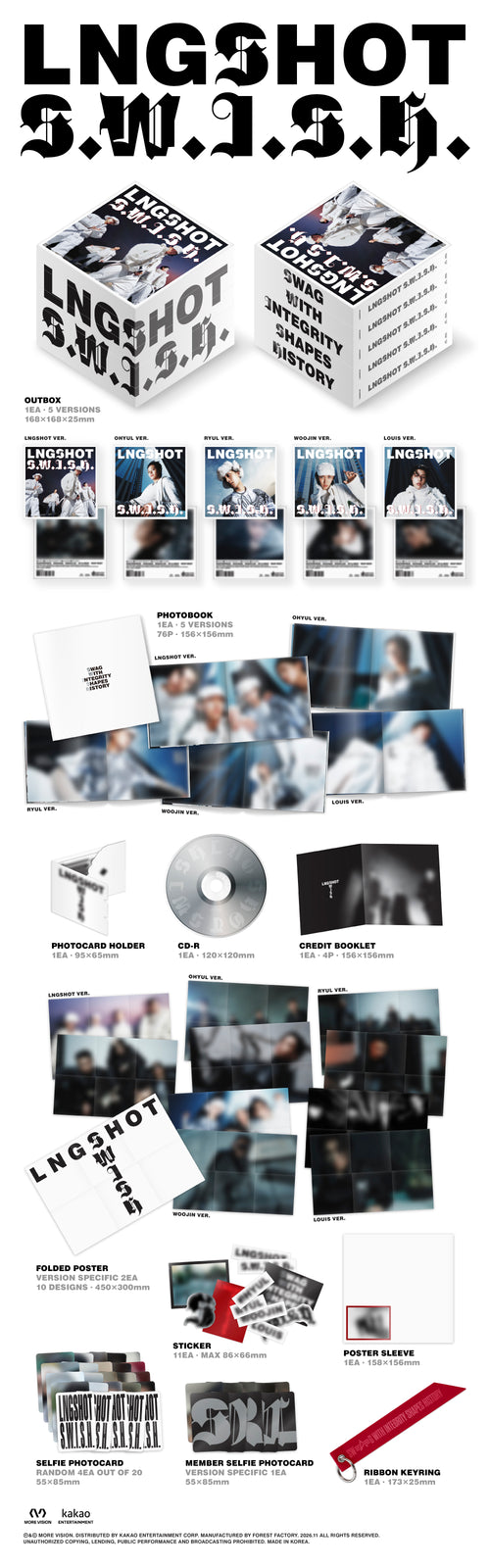 <b>[PRE-ORDER]</b> LNGSHOT ‘S.W.I.S.H.’ 2ND MINI ALBUM (STANDARD VER.)