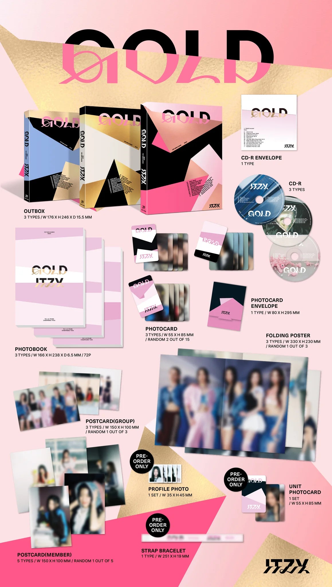 ITZY 'GOLD' 9TH MINI ALBUM STANDARD VER.