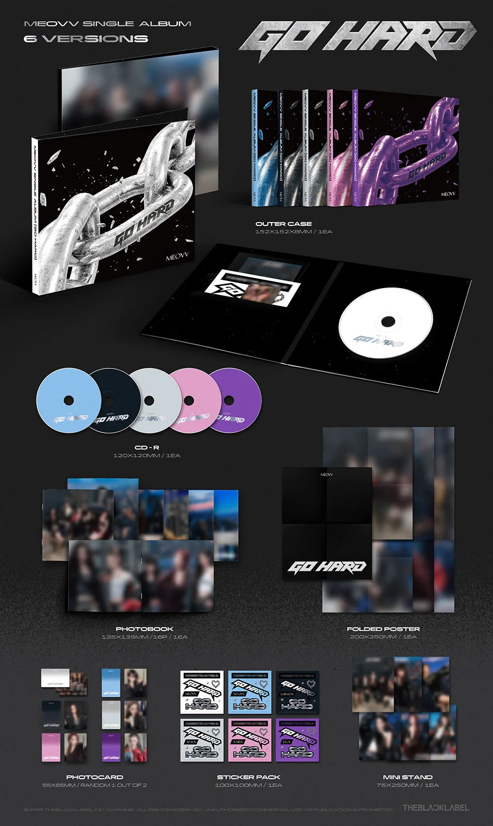 <b>[PRE-ORDER]</b> MEOVV 'GO HARD' 3RD SINGLE ALBUM [RANDOM]