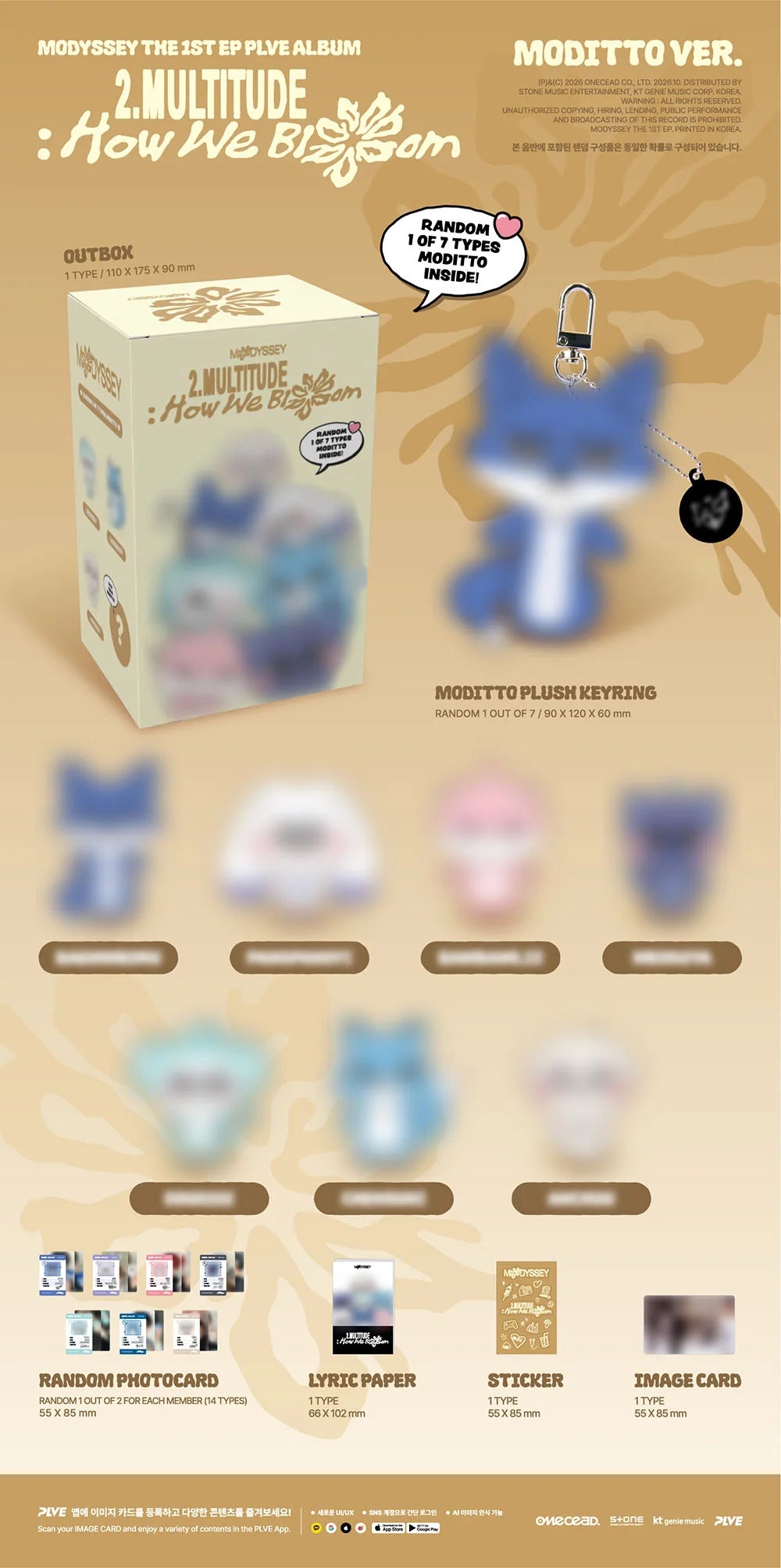 <b>[PRE-ORDER]</b> MODYSSEY '2.MULTITUDE HOW WE BLOOM' 1ST MINI ALBUM MODITTO VER.
