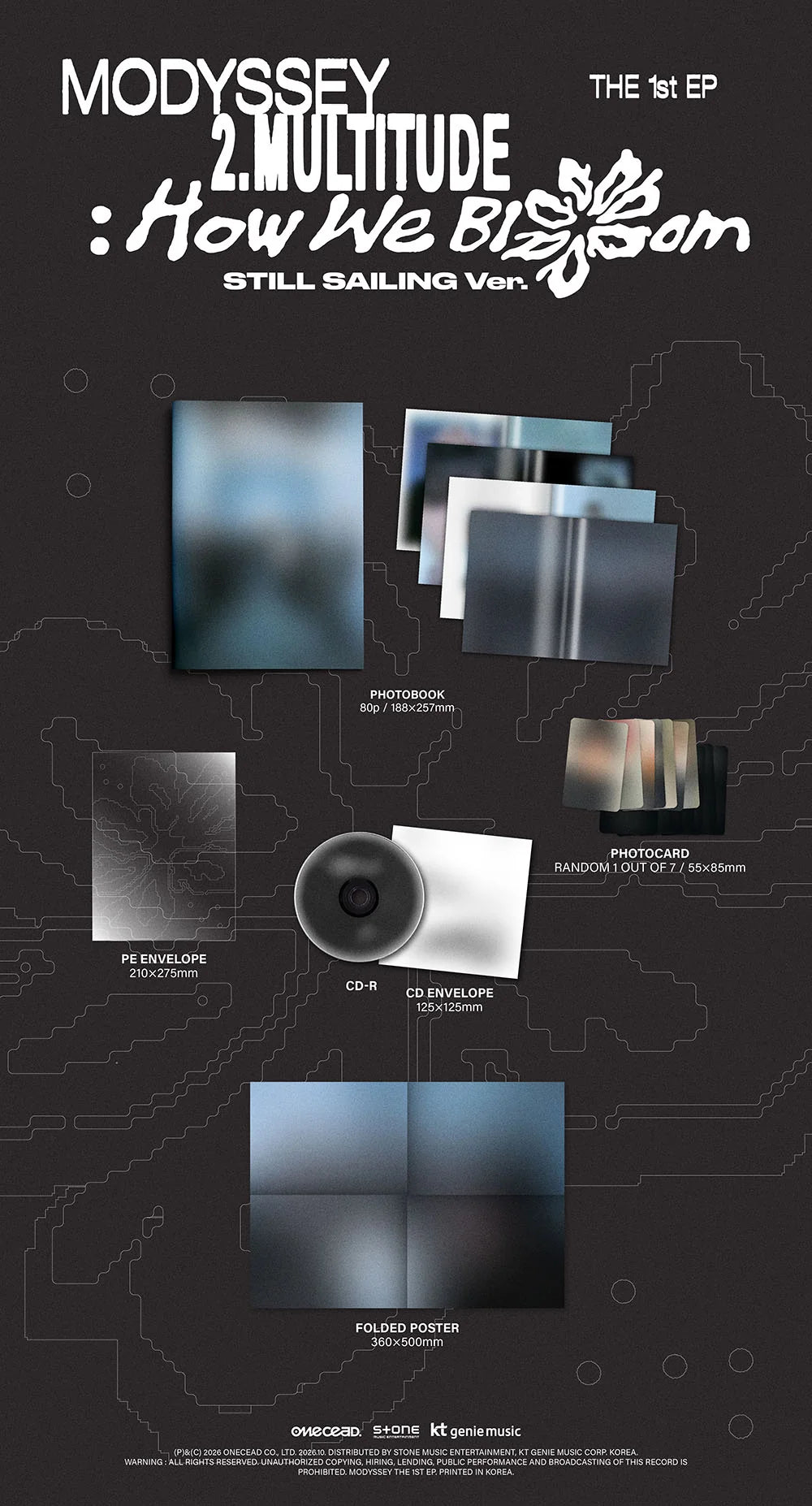 <b>[PRE-ORDER]</b> MODYSSEY '2.MULTITUDE HOW WE BLOOM' 1ST MINI ALBUM STILL SAILING VER.