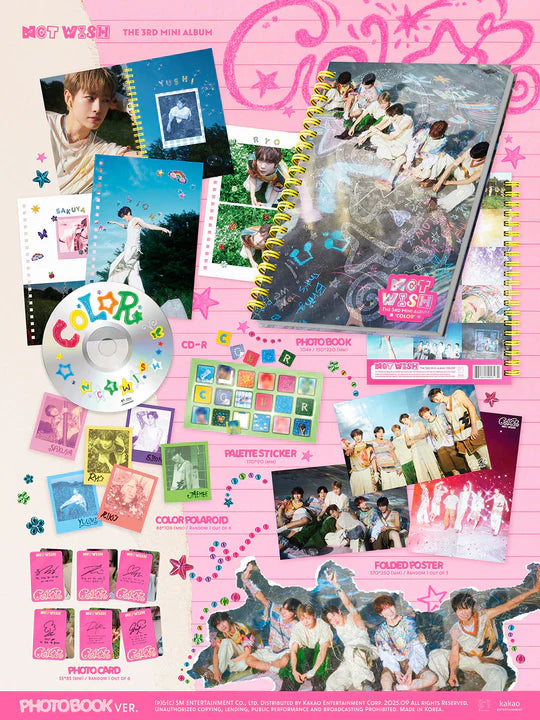 NCT WISH 'COLOR' 3RD MINI ALBUM PHOTOBOOK VER.