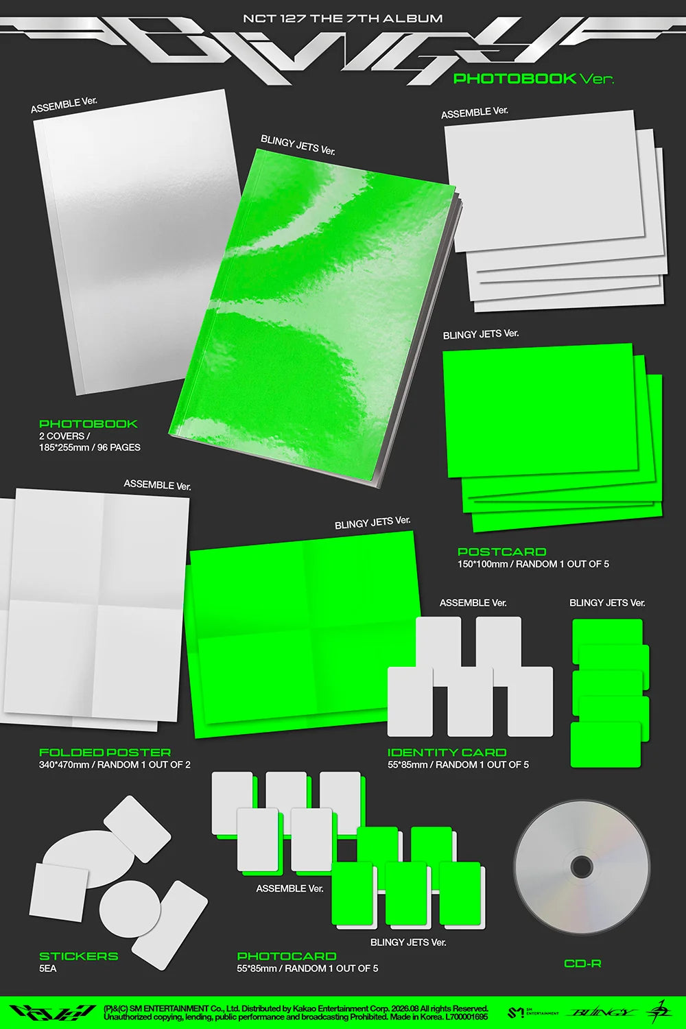 <b>[PRE-ORDER]</b> NCT 127 'BLINGY' 7TH FULL ALBUM PHOTOBOOK VER.