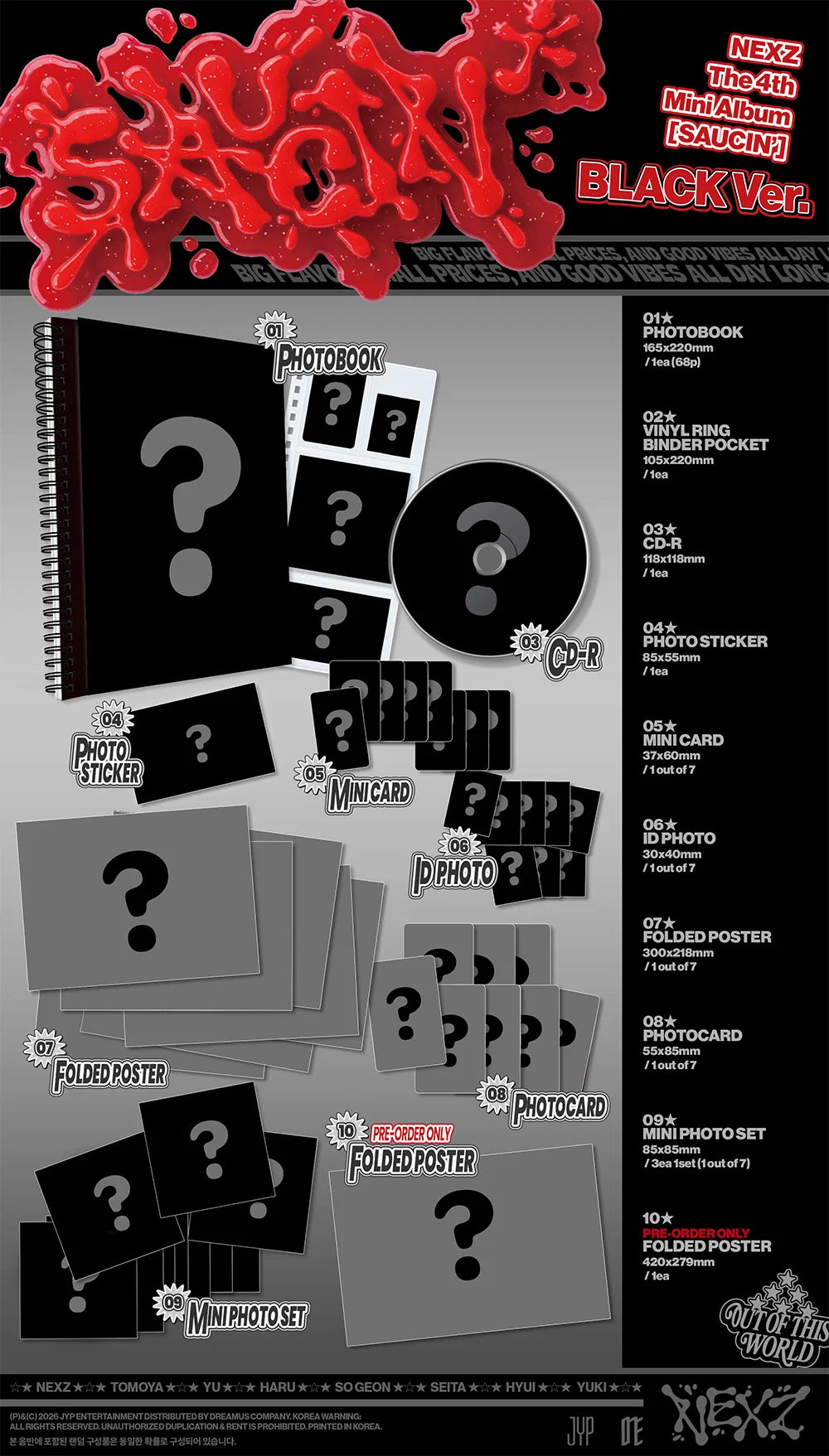 <b>[PRE-ORDER]</b> NEXZ 'SAUCIN'' 4TH MINI ALBUM