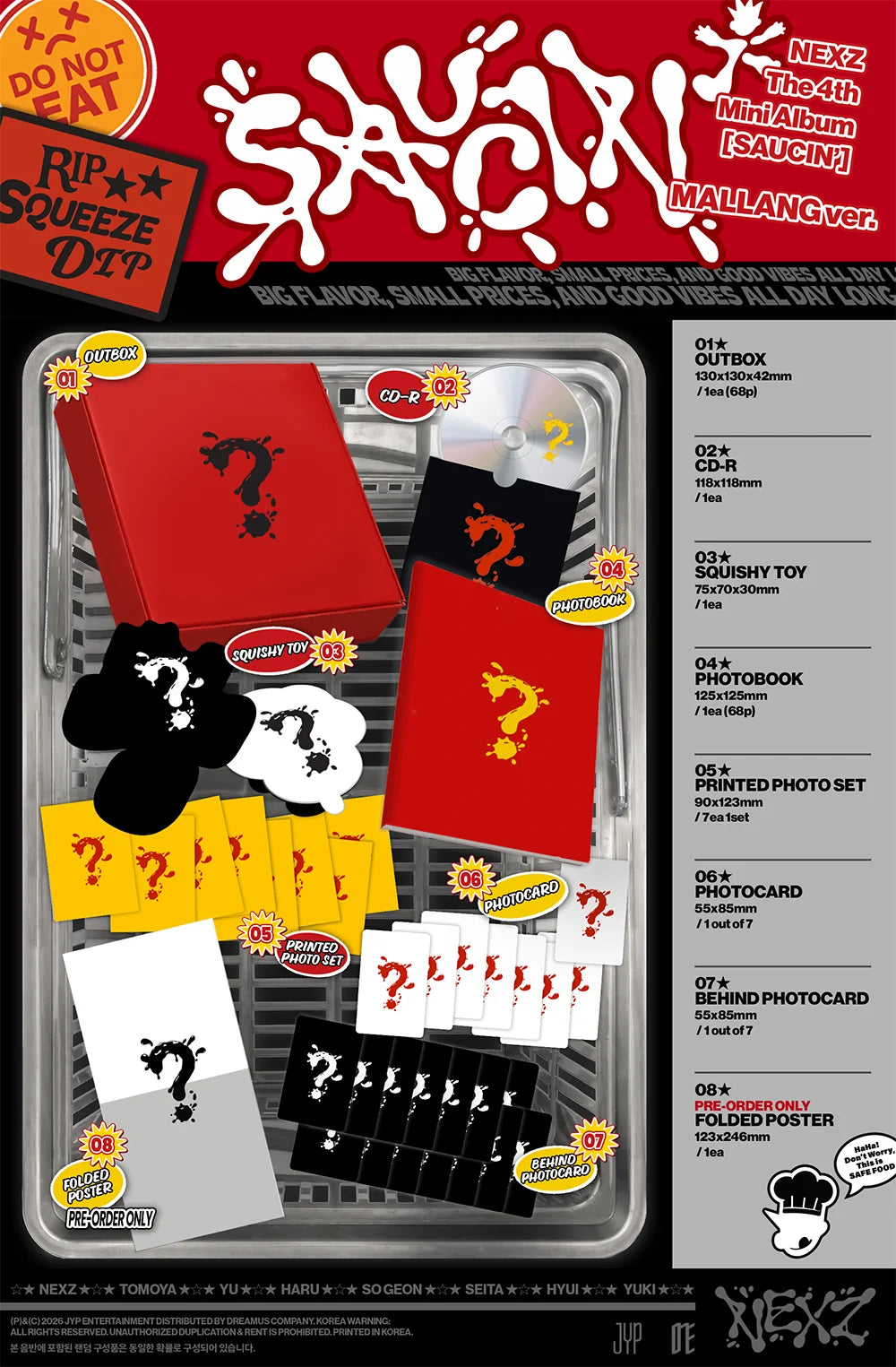 <b>[PRE-ORDER]</b> NEXZ 'SAUCIN'' 4TH MINI ALBUM MALLANG VER.
