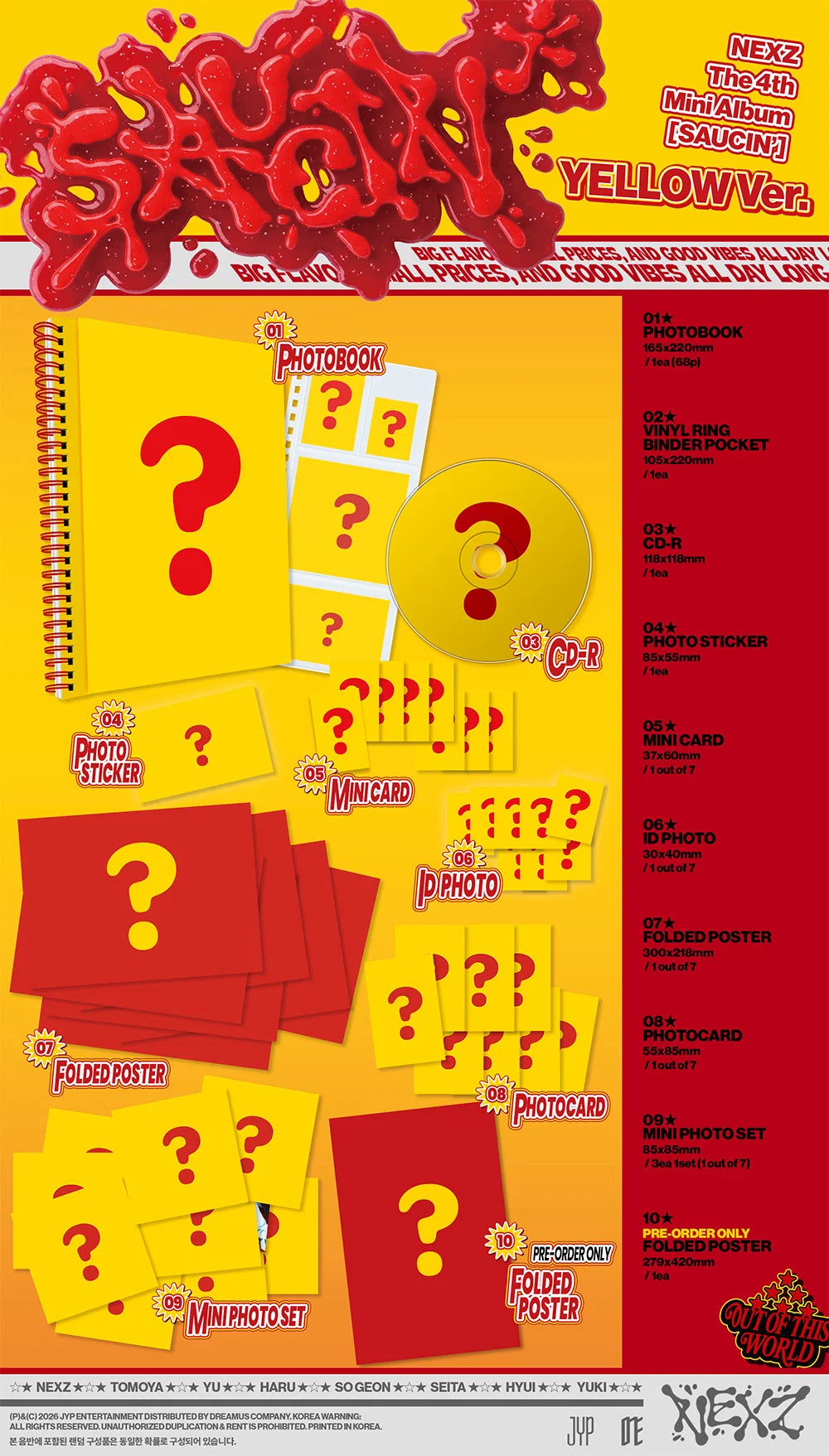 <b>[PRE-ORDER]</b> NEXZ 'SAUCIN'' 4TH MINI ALBUM