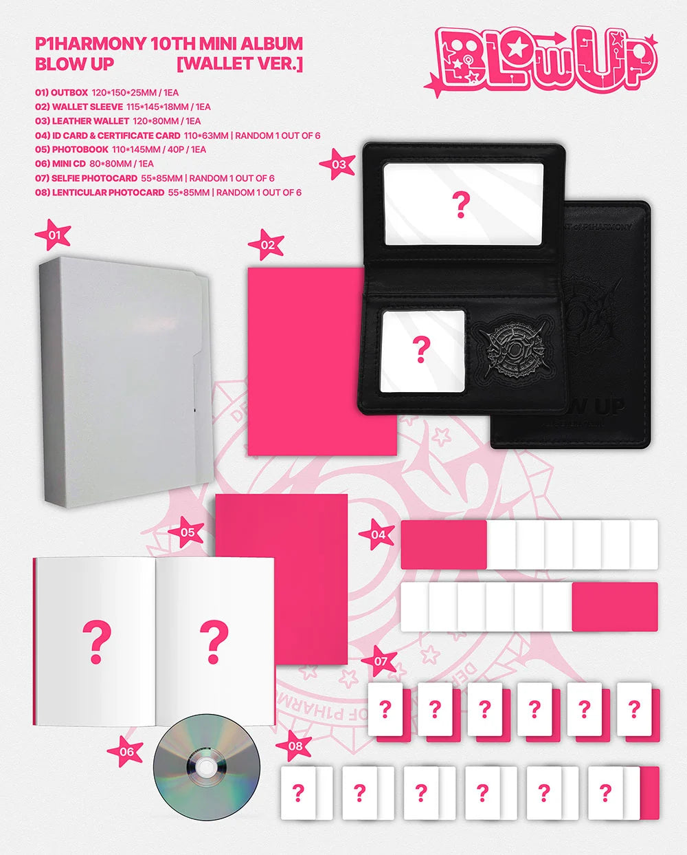<b>[PRE-ORDER]</b> P1HARMONY 'BLOW UP' 10TH MINI ALBUM WALLET VER.