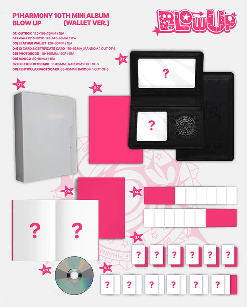 <b>[PRE-ORDER]</b> P1HARMONY 'BLOW UP' 10TH MINI ALBUM WALLET VER.