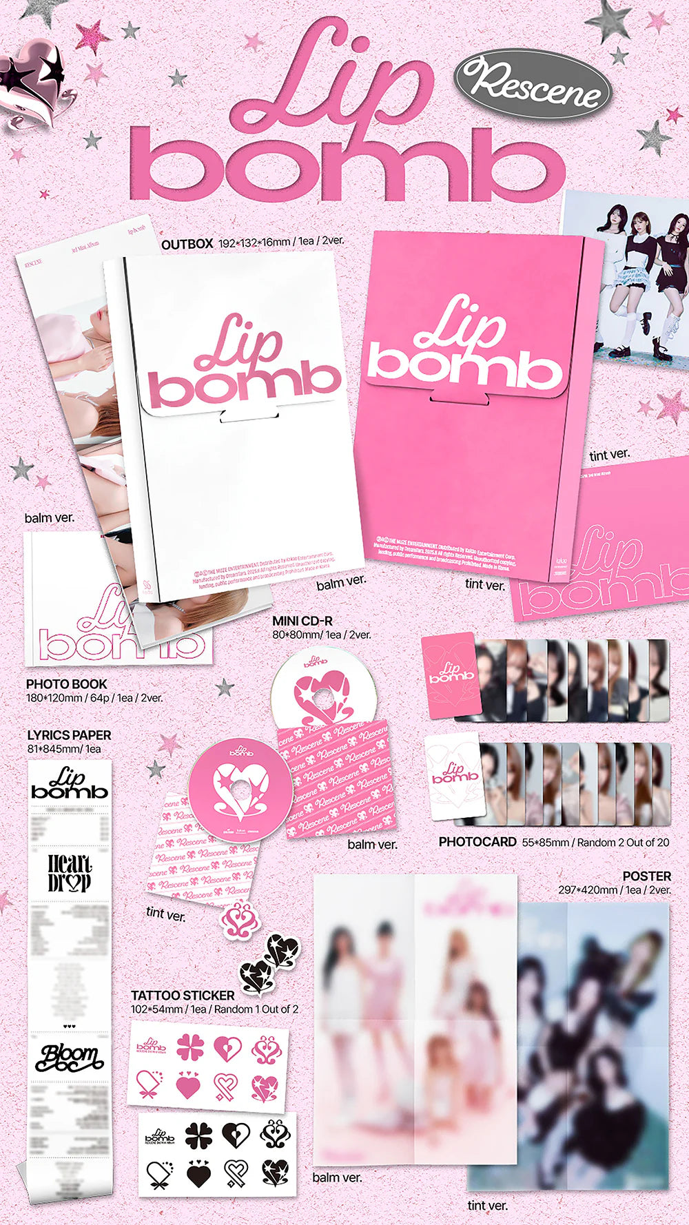 RESCENE 'LIP BOMB' 3RD MINI ALBUM