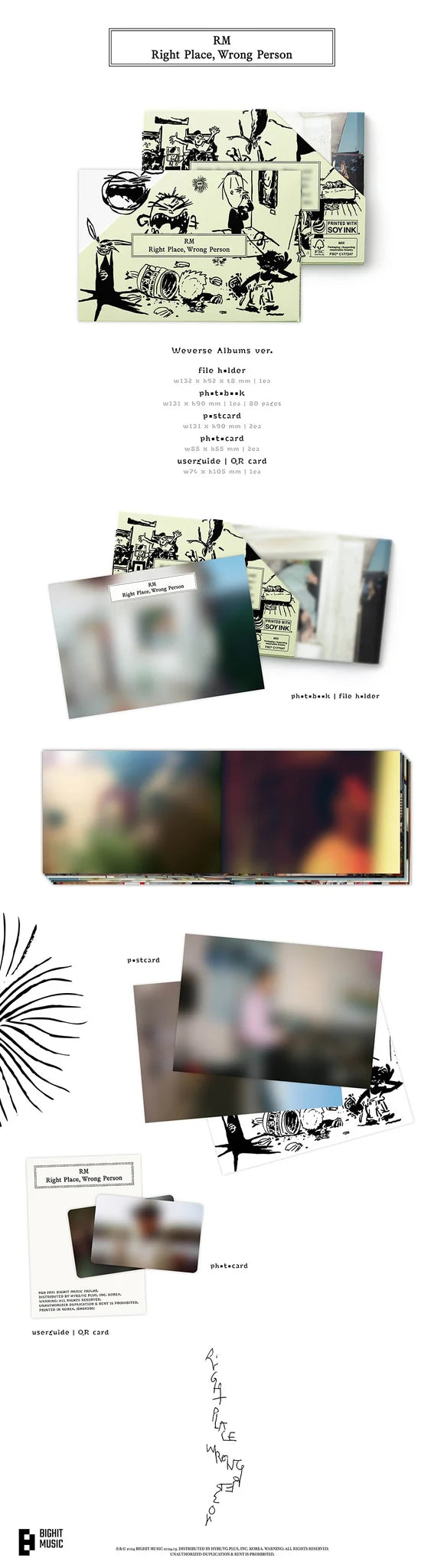 RM 'RIGHT PLACE, WRONG PERSON' 2ND STUDIO ALBUM WEVERSE VER.