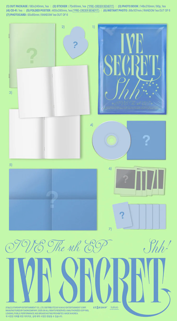 IVE 'IVE SECRET' 4TH EP ALBUM PHOTOBOOK VER.