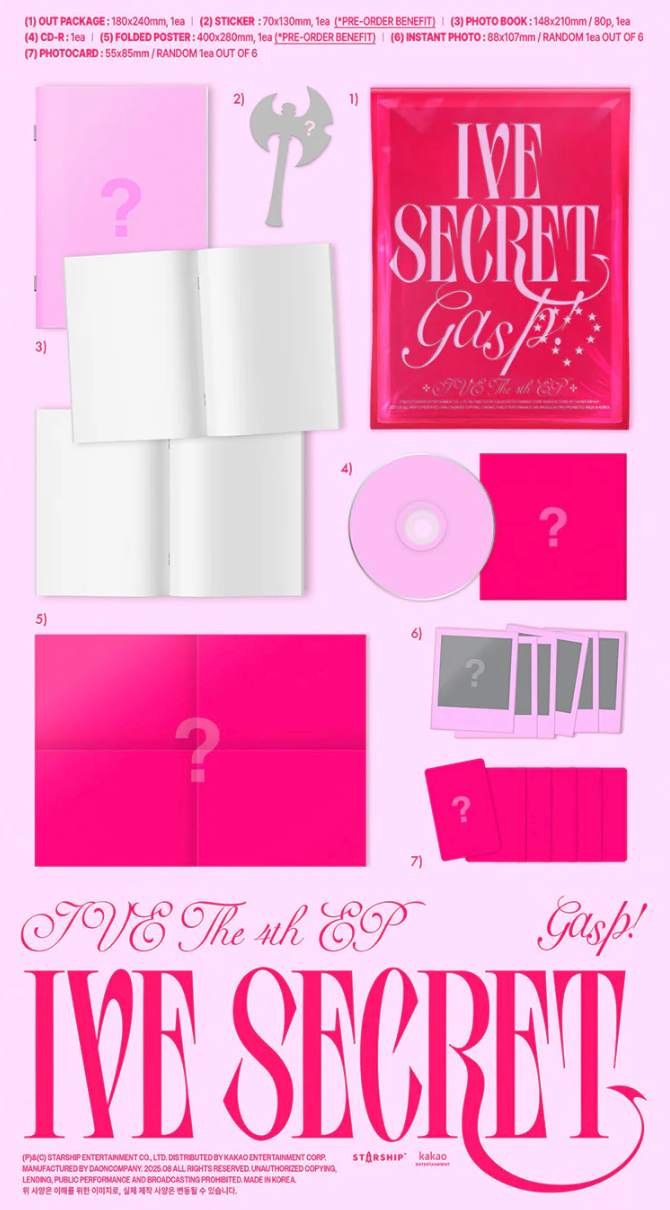 IVE 'IVE SECRET' 4TH EP ALBUM PHOTOBOOK VER.