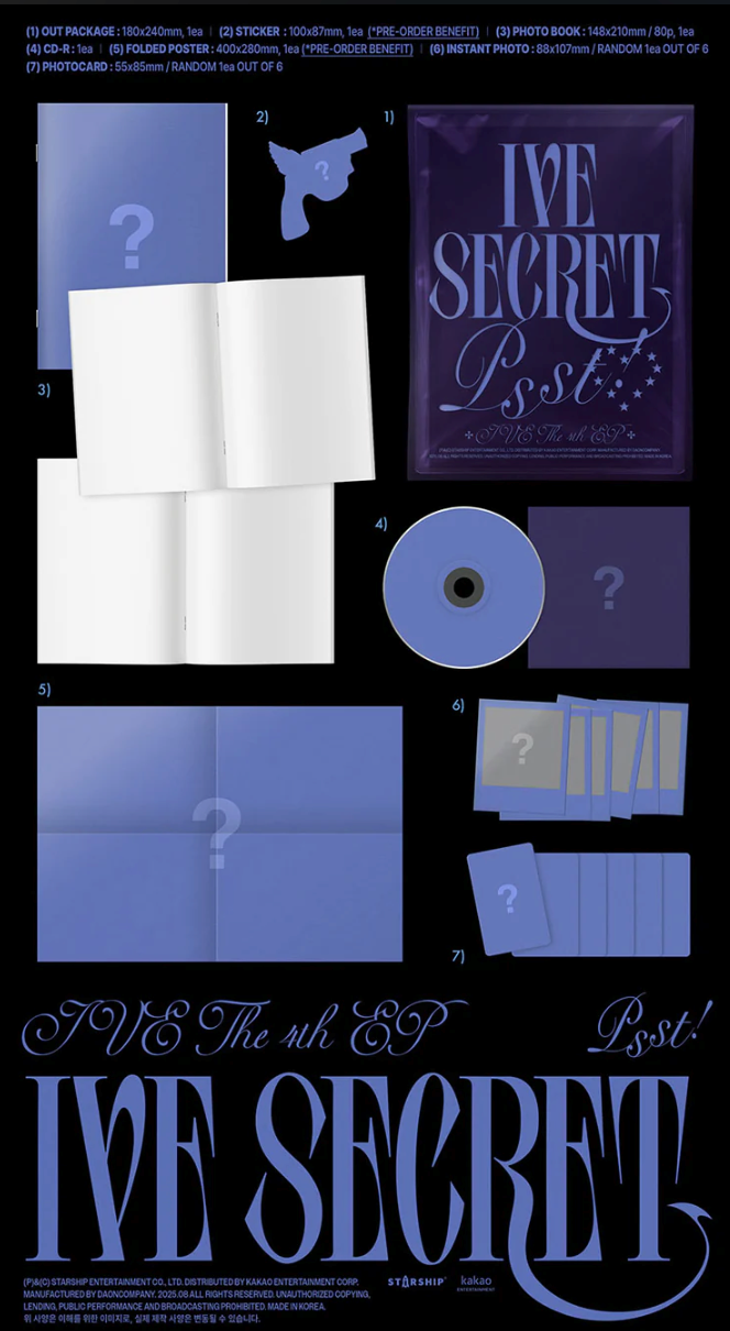 IVE 'IVE SECRET' 4TH EP ALBUM PHOTOBOOK VER.