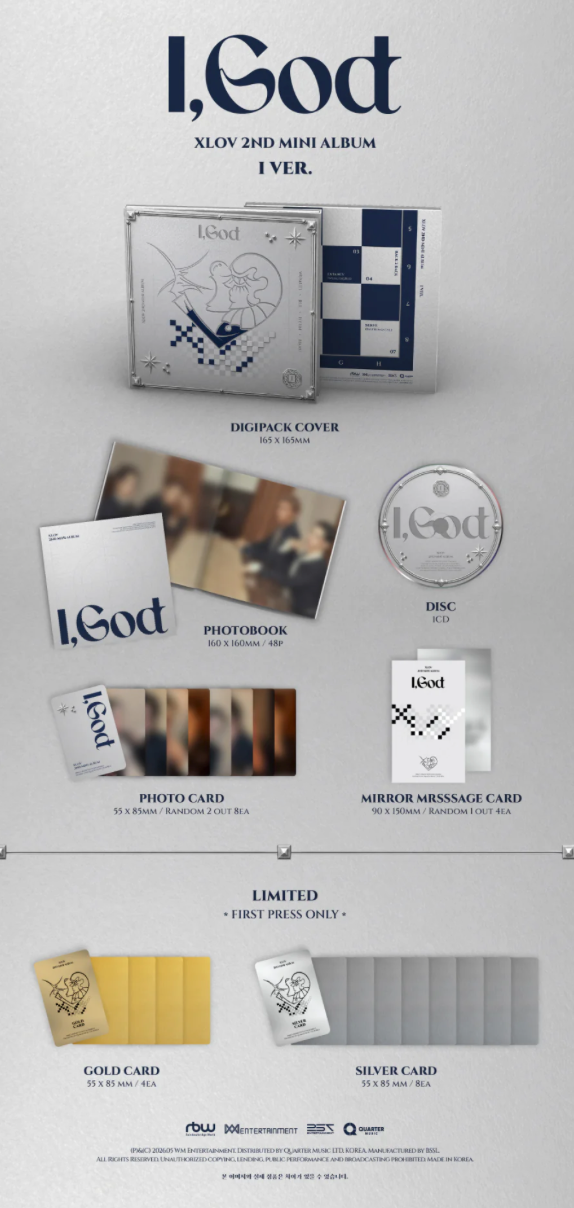 XLOV 'I,GOD' 2ND MINI ALBUM