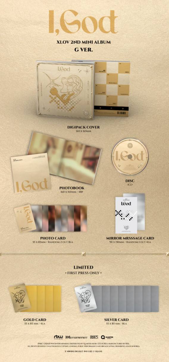 XLOV 'I,GOD' 2ND MINI ALBUM