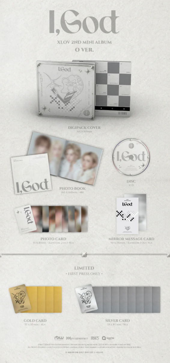 XLOV 'I,GOD' 2ND MINI ALBUM