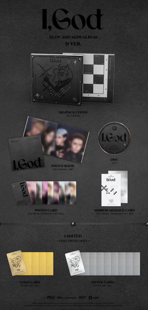 XLOV 'I,GOD' 2ND MINI ALBUM