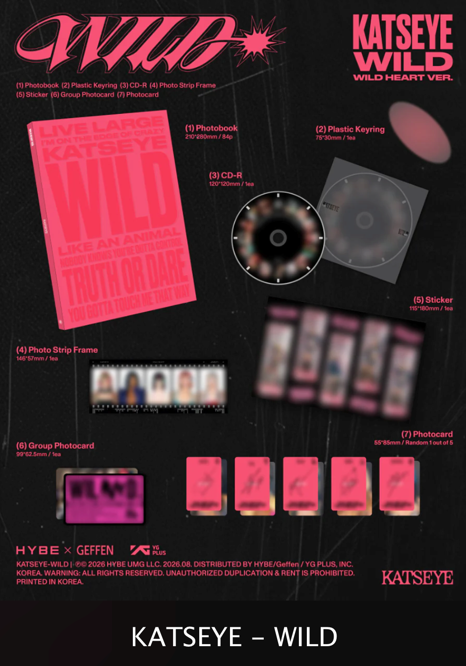 <b>[PRE-ORDER + APPLEMUSIC BENEFIT]</b> KATSEYE 'WILD' 3RD EP ALBUM